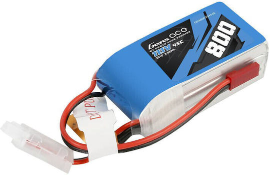 Gens Ace Ace Classic Батерия Li-Po 11.1V 800mAh 45C 3S за RC Превозно Средство 2 Бройки