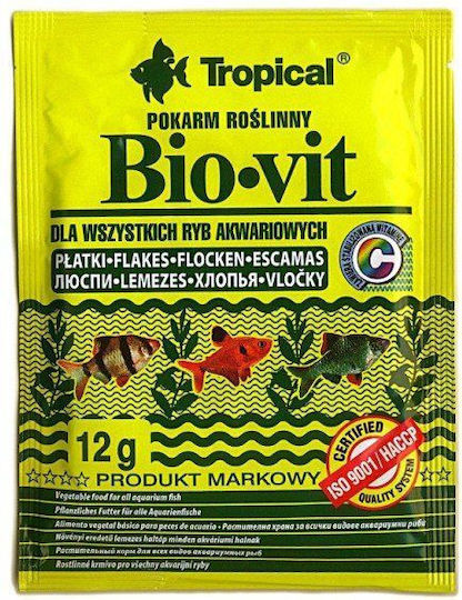 Trixie Bio-Vit Tropical Fish Food Flakes 12gr