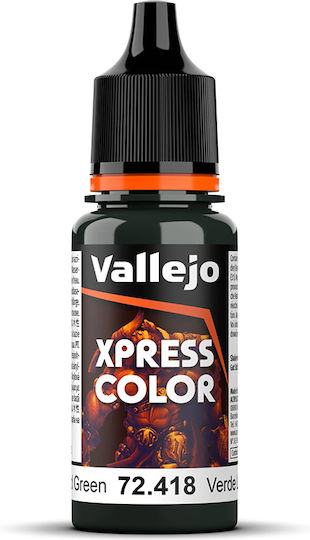 Acrylicos Vallejo Model Making Paint In Green Colour 18ml