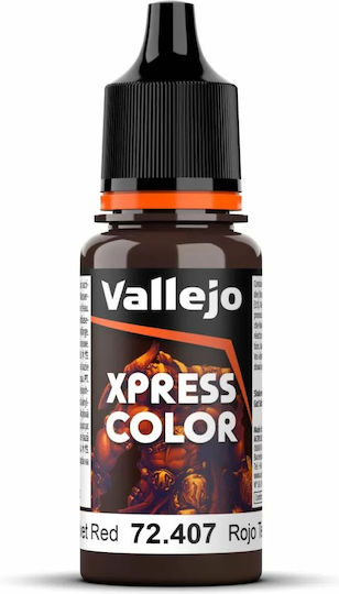 Acrylicos Vallejo Χρώμα Μοντελισμού σε Κόκκινο χρώμα 18ml