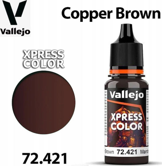 Acrylicos Vallejo Model Making Paints in Brown Colour 18ml