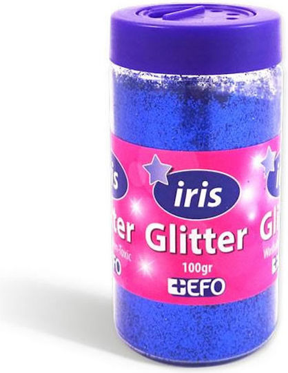 +Efo Iris Goldstaub Glitter Blau 100gr
