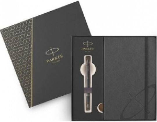 Parker Desk Set with Notebook and Pen IM Monochrome Titanium 2pcs
