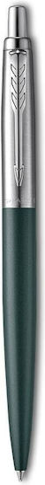Parker Pen Set Ballpoint Medium made of Steel Green in a case (in a paper cassette)