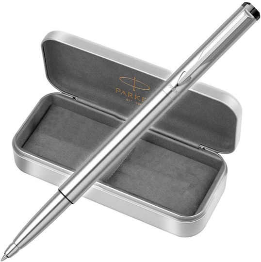 Parker Vector Pen Set Rollerball Fine made of Steel Gray (in Metallic Cassette)