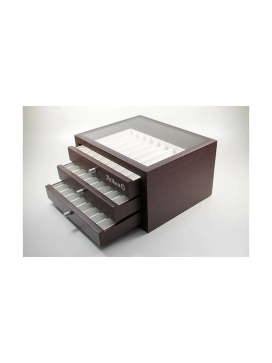Pelikan Decorativ Pentru Birou Din Lemn 20x25x13,5 Cm În Culoare Maro