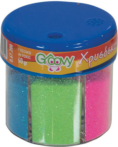 Groovy Χρυσόσκονη Glitter Ροζ σε Αλατιέρα 60gr