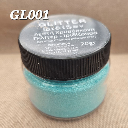 Χρυσόσκονη Glitter Μπλε 20gr 40ml