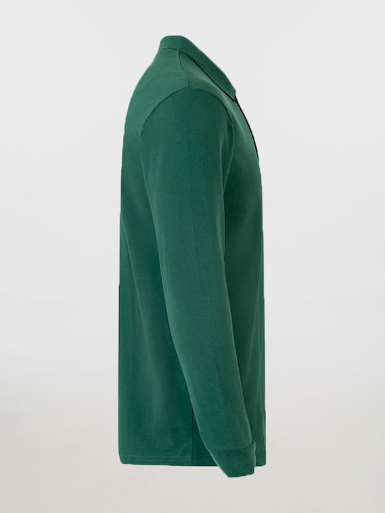 Polo unisex cu guler și nasturi Velilla 105503 Verde Pădure