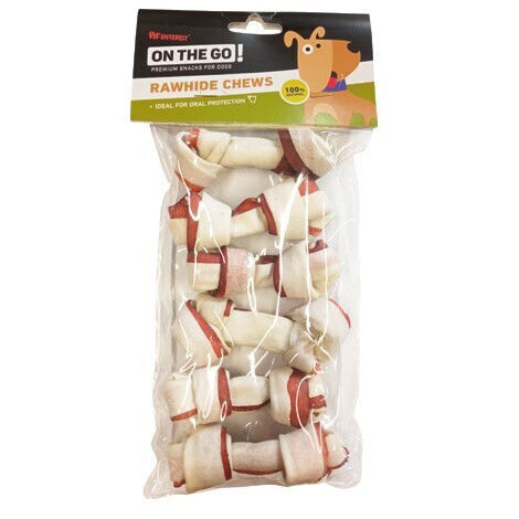 Pet Interest On The Go Bone Knot for Dogs Natural 8cm 20gr 6pcs