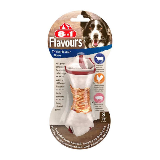 8in1 Bone for Dogs with Flavor Pork Small 8cm