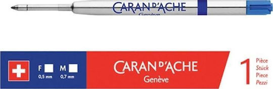 Caran D'ache Ανταλλακτικό Μελάνι για Στυλό Fine Μπλε