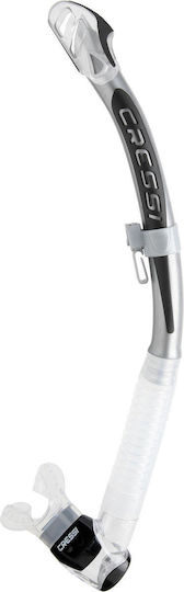 CressiSub Corfu Transparent Snorkel with Silicone Mouthpiece