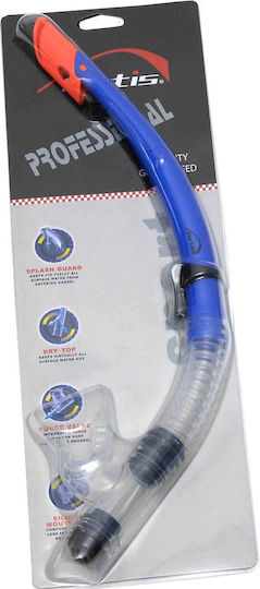Fortis Snorkel Blue/Red with Silicone Mouthpiece