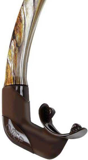 Omer Zoom Camu 3D Snorkel Brown with Silicone Mouthpiece