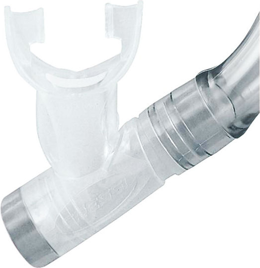 CressiSub Top Blue Snorkel with Silicone Mouthpiece
