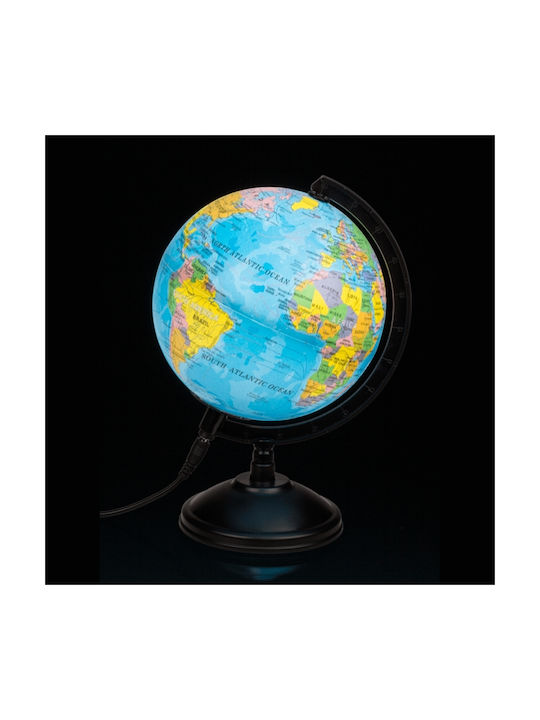Best For Life Philosophy Illuminated World Globe with Diameter 15.5cm