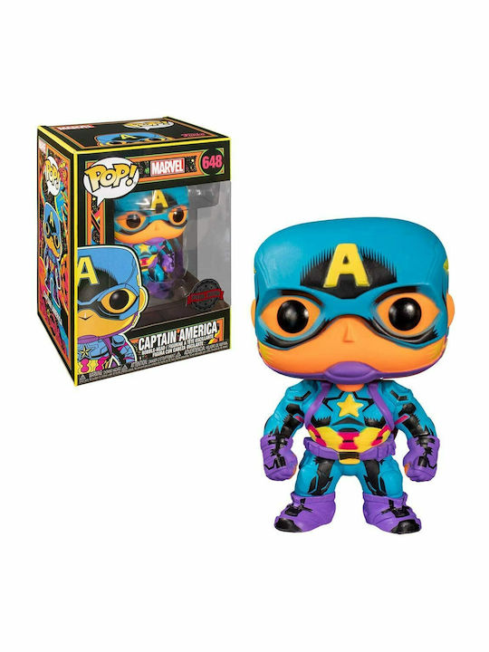 Funko Pop! Bobble-Head Marvel: Captain Marvel - Captain America 648 Special Edition