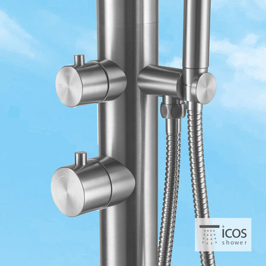Icos Lea Mix Silber Pool-Duschen