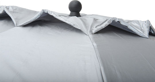 Hupa Mystic BlackOut Umbrelă Plajă Diametru 2m cu Protecție UV și Rezistență la Vânt Gri Deschis