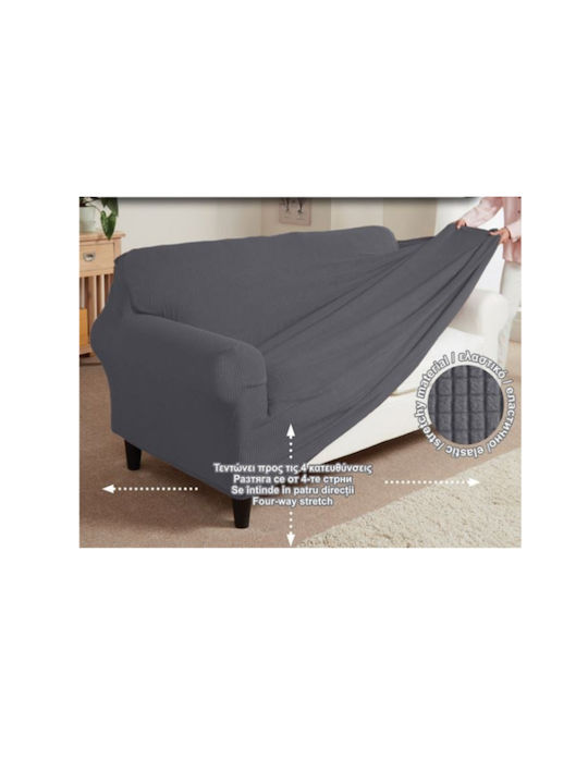 JumT Elastic Cover for Three Seater Sofa Grey 130x170cm 1pcs 713.661.872