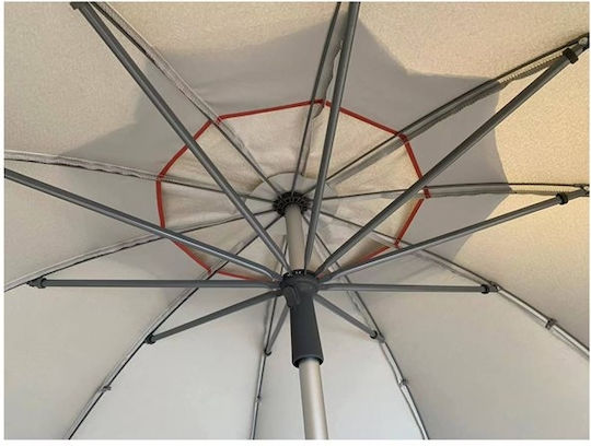 Hupa Ultrasol Beach Umbrella Aluminum Diameter 2m with UV Protection and Air Duct Beige