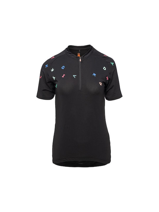 Radvik Kurze Ärmel Radtrikot Schwarz