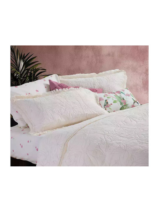 Nef-Nef Homeware Jamal Κουβερλί Υπέρδιπλο Ecru 240x230cm