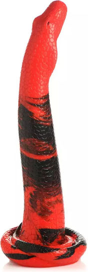XR Glass Dildo With Suction Cup Red 36cm