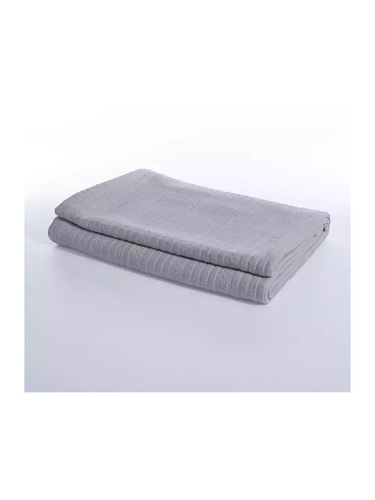 Nef-Nef Homeware Morelo Κουβέρτα Υπέρδιπλη 230x250εκ. Γκρι