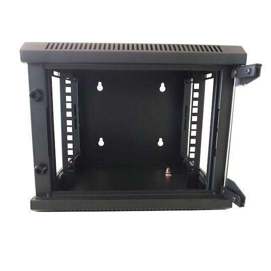 Techly Wandmontiert Rack-Schrank 9U Schwarz 5716