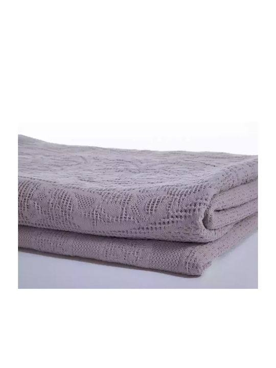 Nef-Nef Homeware Nantia Blanket Double 230x250cm Mauve
