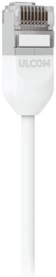Ubiquiti U/UTP Cat.6a (Gigabit) Мрежов Кабел Ethernet Външен 1м Бял