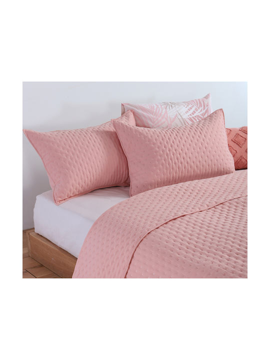 Nef-Nef Homeware Valia Pillowcase Set with Envelope Cover Peach 52x72cm.