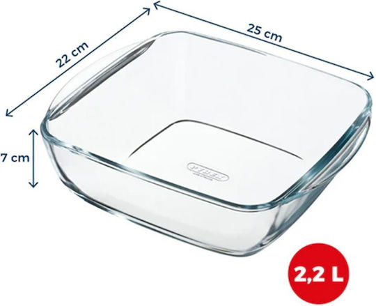 Glass Baking Dish Air Fryer Pyrex 25x22cm