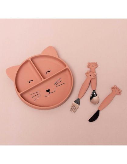 Trixie Baby Cutlery Set for 12+ months Pink 3pcs