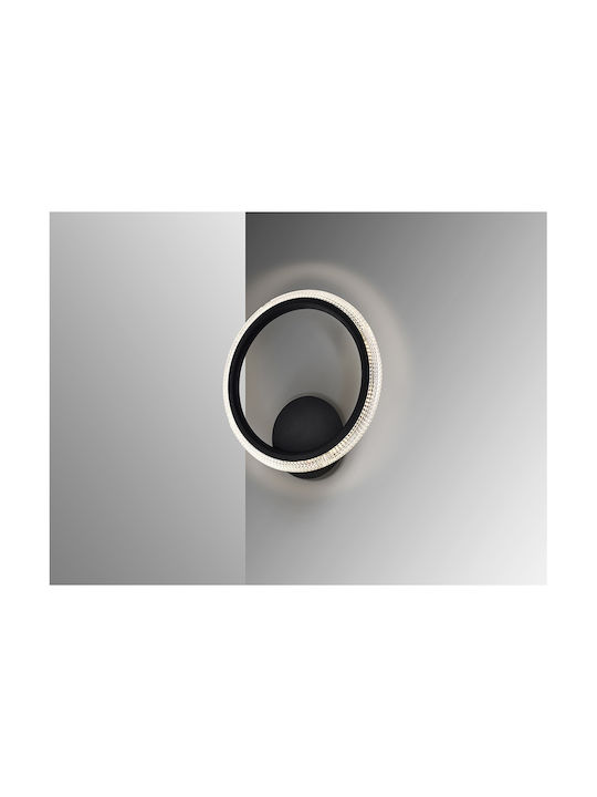 Ring Осветително тяло За стена с вграден LED Черен 40см.