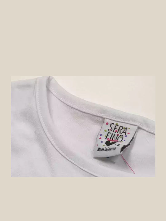 Παιδικό Crop Top Αμάνικο Λευκό