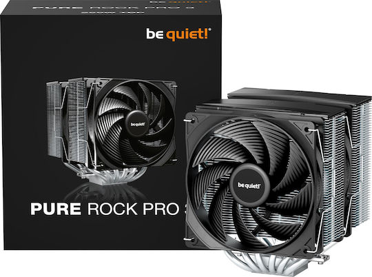 Be Quiet Pure Rock Pro 3 Dual Fan CPU Cooling for AM4/AM5/1200/115x/1700 Socket Silver