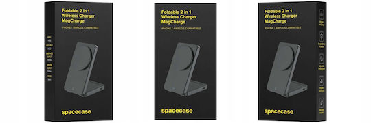 Spacecase Φορτιστής Magsafe 15W Μαύρος (WM5B)