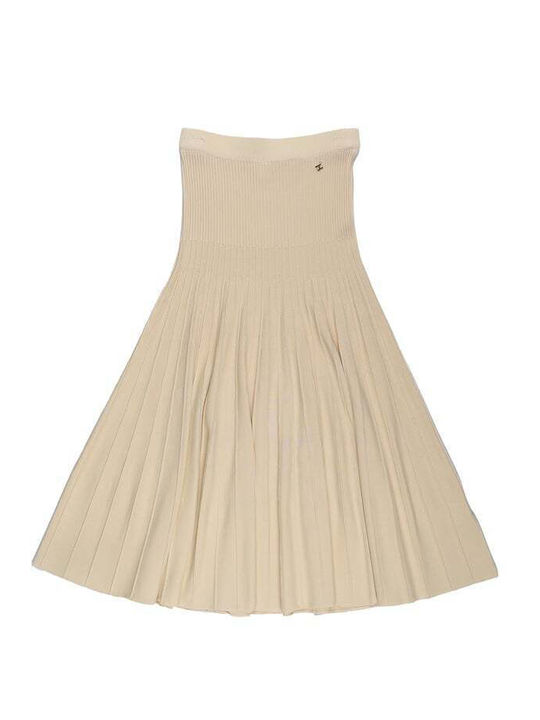 Midi Fustă Beige