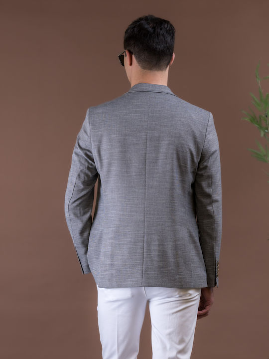 Men's Suit Jacket Slim Fit Gray
