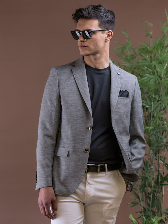 Men's Suit Jacket Slim Fit Gray