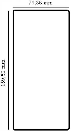 Spacecase 2.5D 0.33mm Tempered Glass Μαύρο (Galaxy S25 Ultra)