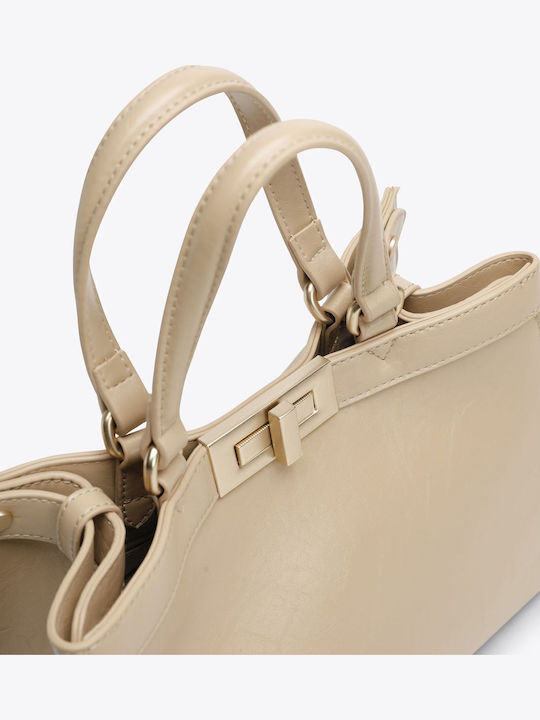 Handles Women's Bag Shoulder Beige