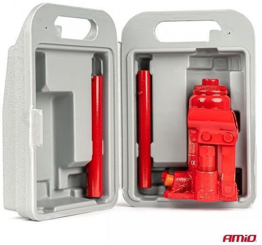 AMiO Hydraulic Bottle Jack with Lifting Capacity up to 27.8cm and Weight Capacity up to 2 Tons