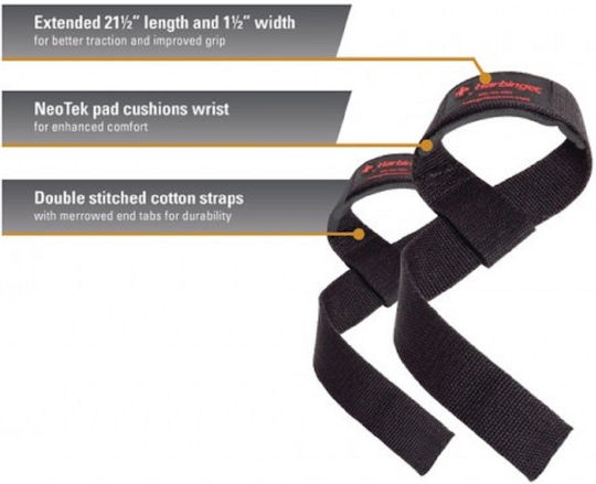 Harbinger Padded Cotton Weightlifting Wristbands 2pcs