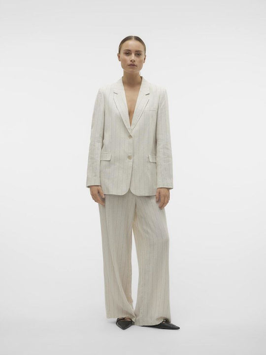 Vero Moda Γυναικείο Σακάκι Oatmeal