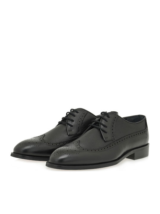 Δερμάτινα Ανδρικά Oxfords Μαύρα
