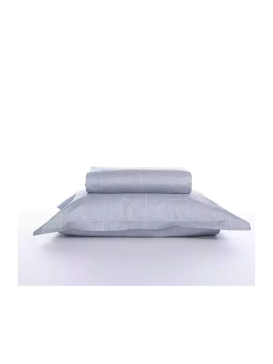 Nef-Nef Homeware Bettbezug-Set Baumwolle Übergröße mit 2 Kissenbezügen 240x230 Elements Gray